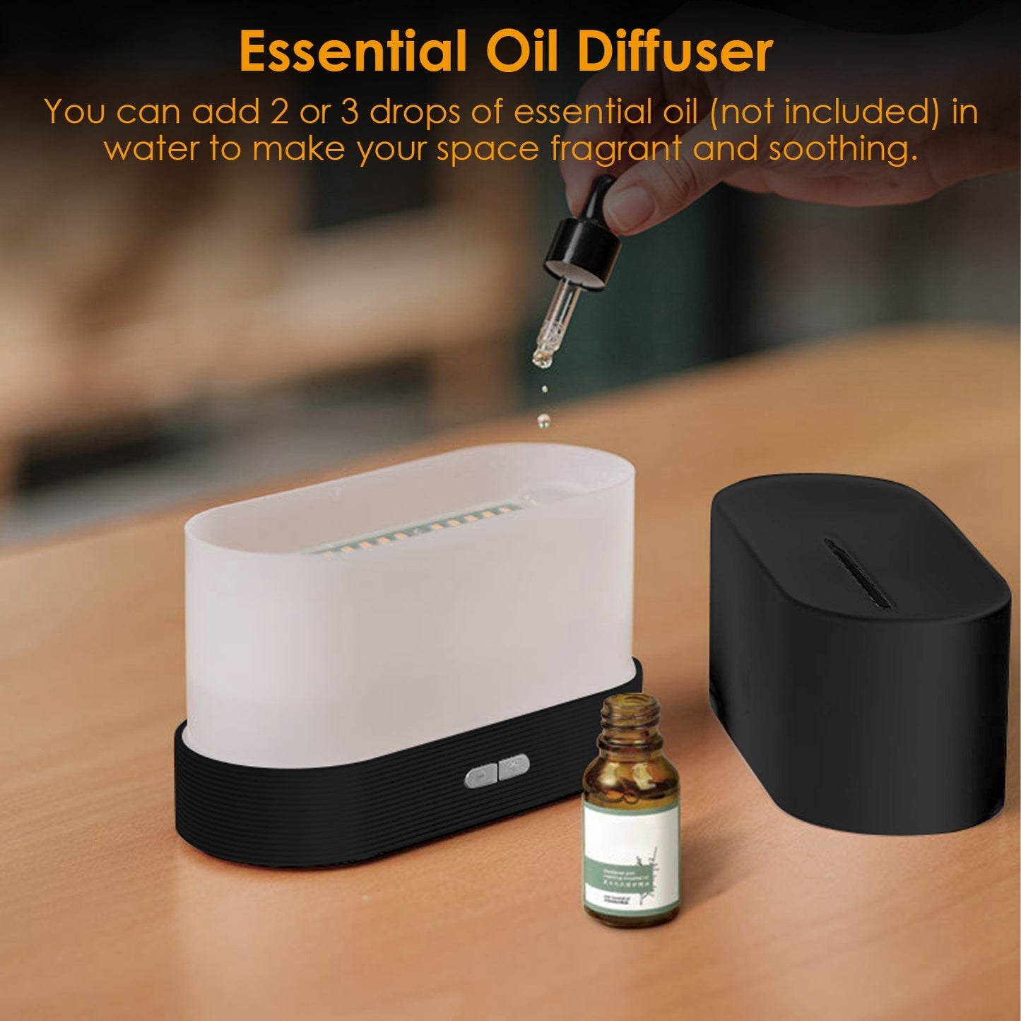 Flame Diffuser – Cozy Firelight & Aromatherapy in One